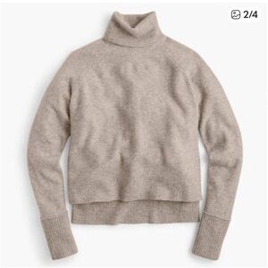 J.Crew Turtleneck sweater with side slits in supersoft yarn